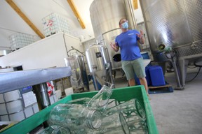Dairy Distillery founder and CEO Omid McDonald gives a tour of his facility in Almonte. Using milk sugar, the distillery produces vodka. IAN SHANTZ/TORONTO SUN