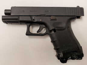 An imitation firearm allegedly used in a robbery in Caledon on Friday, Aug. 14 2020