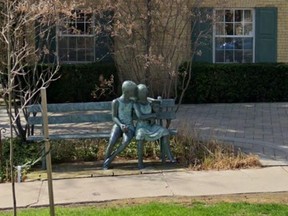 Toronto Police are looking for a Lea Vivot sculpture they say was stolen Thursday after midnight in the Spadina Rd. and Strathearn Blvd. area. The bronze sculpture weighs 500 lbs.