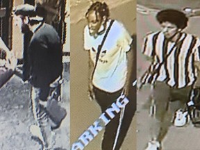 Colin Defreitas, 27, Reese Morris, and a third, unknown male are wanted in the stabbing of a man outside the Roehampton Hotel Interim Shelter site Saturday evening.