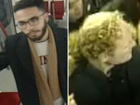 Two men wanted by Toronto police in connection with two separate assaults on TTC vehicles from February