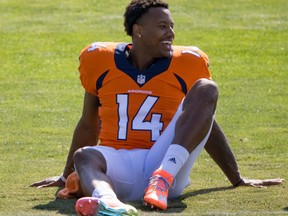 Broncos wide receiver Courtland Sutton went down with a shoulder injury and was diagnosed with a sprained AC joint. He’s listed as questionable for the Monday nighter.