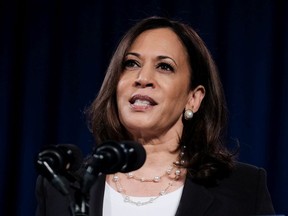 Vice President Sen. Kamala Harris pulls out the shame card.