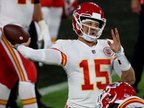 Quarterback Patrick Mahomes and the Kansas City Chiefs are Randall the Handle's No. 1 team this week.