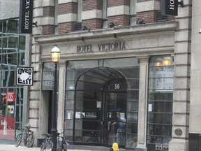 Hotel Victoria in Toronto on Sept. 8, 2020.