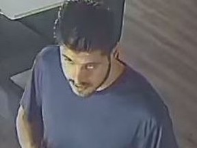 An image released by York Regional Police of a suspect in an alleged Sept. 1, 2020 sexual assault in Vaughan.