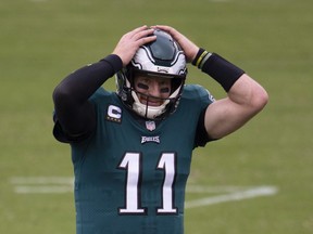 Carson Wentz and the Philadelphia Eagles tied the Cincinnati Bengals on Sunday.