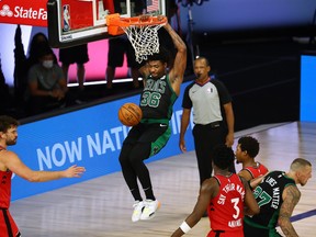 Boston Celtics guard Marcus Smart has put his stamp on the second round series against the Toronto Raptors.