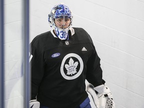 Goalie Frederik Andersen has one year remaining on his contract. It’s anyone’s guess whether Maple Leafs general manager Kyle Dubas  will use the next month to trade him away