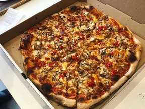 A pie from the Danforth Pizza House.
