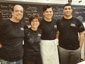 The staff at the Danforth Pizza House.