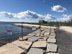 The City of Kingston has closed Breakwater Park beach area and pier due to large gatherings.