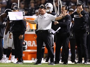 Raiders head coach Jon Gruden moves his team into the Death Star (Allegiant Stadium) on Monday for their first game in their new home of Las Vegas.