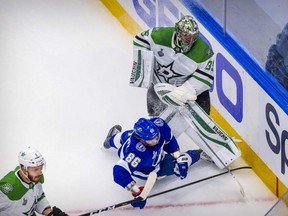 Tampa Bay’s Nikita Kucherov took a licking and kept on ticking in a 3-2 win for Tampa Bay last night. USA TODAY