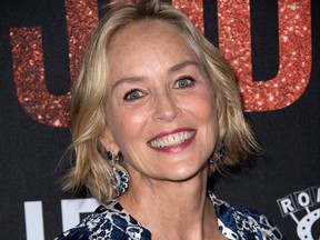 Actress Sharon Stone attends the Los Angeles Premiere of "Judy" at the Samuel Goldwyn Theater, September 19, 2019, in Los Angeles.