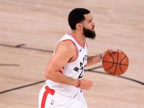 Raptors coach Nick Nurse raved about point guard Fred VanVleet, but he also knows that there is no roster certainty. Getty Images