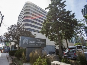 City of Toronto temporary shelter at the Roehampton Hotel, on Mt.Pleasant Rd. at Eglinton Ave E., in Toronto, Ont. on Wednesday, Aug. 12, 2020.