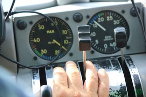 A closeup in the cockpit of Lake Country Airways’ de Havilland Beaver. IAN SHANTZ/TORONTO SUN