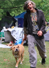 A man, believed to be a resident of a tent encampment in Trinity-Bellwoods Park, allegedly ordered his dog to attack a member of the media on Wednesday, Sept. 10, 2020.