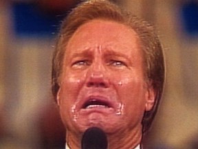 In full televangelical mode, Jimmy Swaggart confesses his sins.