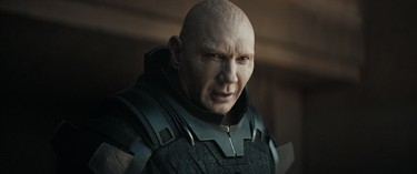 Dave Bautista as Rabban Harkonnen in Warner Bros. Pictures’ and Legendary Pictures’ action adventure Dune, a Warner Bros. Pictures and Legendary release.