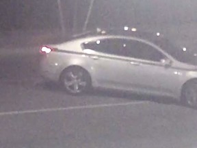 A survielleance image of a silver Acura TL police say was responsible for a July 13 shooting on  Unity Gardens Dr. in Unionville