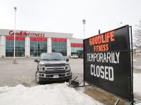 Goodlife Fitness clubs across Canada, including locations in Sudbury, Ont., have closed until further notice to combat the COVID-19  pandemic.