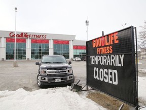 Goodlife Fitness clubs across Canada, including locations in Sudbury, Ont., have closed until further notice to combat the COVID-19 pandemic.