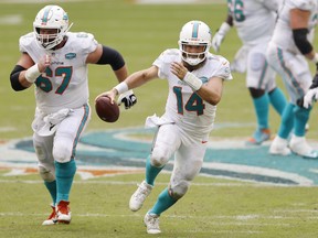 Ryan Fitzpatrick and the Miami Dolphins take on the San Francisco 49ers on Sunday.