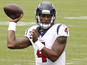 Texans quarterback Deshaun Watson will have to outduel Aaron Rogers and the Packers on Sunday. The Packers are 3.5 favourites.
