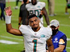 Miami Dolphins quarterback Tua Tagovailoa will reportedly start in Week 8.