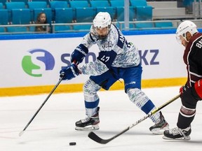 According to John Lilley, amateur scouting director of the Leafs, first-round pick Rodion Amirov (left) is closer to 182 pounds, not the 167 he is listed at.