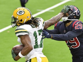Green Bay Packers' Davante Adams destroyed the Houston Texans on Sunday.
