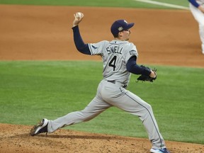 Cy Young-winning lefty Blake Snell is one of three top-tier starters for the Tampa Bay Rays. USA TODAY