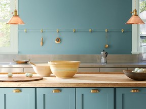 Benjamin Moore's Colour of the Year is Aegean Blue. SUPPLIED