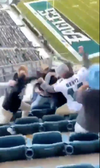 NFL fans brawl last Sunday. Via Instagram: its_dyl_doe