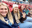 Canadian tennis star Genie Bouchard watching reported boyfriend Mason Rudolph's Pittsburgh Steelers.