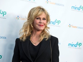 Actress Melanie Griffith attends Goldie Hawn's Annual "Goldie's Love in for Kids" Event, in Beverly Hills, Calif., on May 6, 2016.