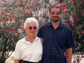Simon Nisbet and mom Doreen in better times.