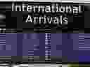 International arrivals are posted at Toronto Pearson International Airport, July 22, 2020.