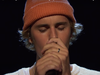 Justin Bieber delivers a haunting performance of his new song Lonely during his latest appearance on SNL on Saturday, Oct. 17, 2020.