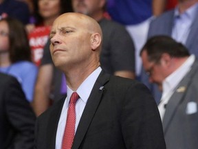 Marc Short, Chief of Staff for Vice President Mike Pence, attends U.S. President Donald Trump's first re-election campaign rally in several months in the midst of the coronavirus disease (COVID-19) outbreak, at the BOK Center in Tulsa, Oklahoma, U.S., June 20, 2020.