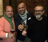 Chefs John Higgins, left, Dario Tomaselli and Massimo Bottura. (Facebook)