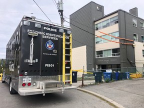 One man was killed and two others wounded in a shooting inside a first-floor apartment on Skipton Ct., near Keele St. and Sheppard Ave. W., on Saturday, Sept.3, 2020.