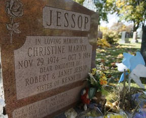 Christine Jessop's grave located in Queensville, Ontario on Friday, Oct. 16, 2020.
