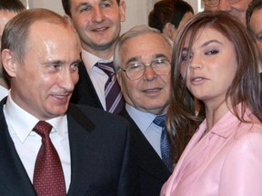 My dacha or yours? Russian President Vladimir Putin and  gal pal Alina Kabaeva, 37. GETTY IMAGES