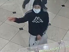 An image released by Toronto Police of a man who allegedly attempted to rob a food delivery driver.
