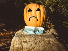 A sad pumpkin