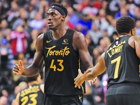 Pascal Siakam and Kyle Lowry may have plenty to celebrate with each other about 
 if an Alberta rapid-testing program for COVID-19 proves successful, allowing them to return to Scotiabank Arena for home games.