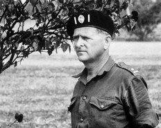 British Mercenary "Mad" Mike Hoare in the Democratif Republic of Congo in Dec. 1964.